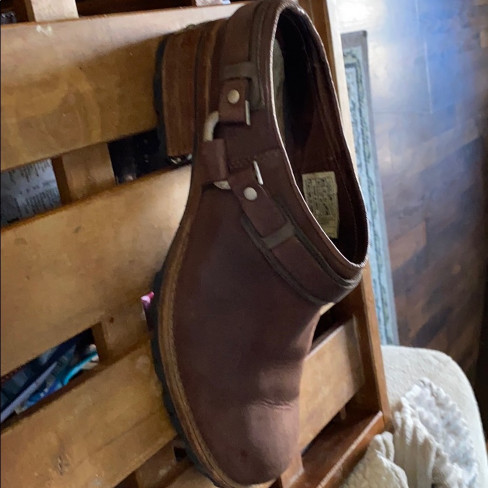 Ugg leather mules - great condition.